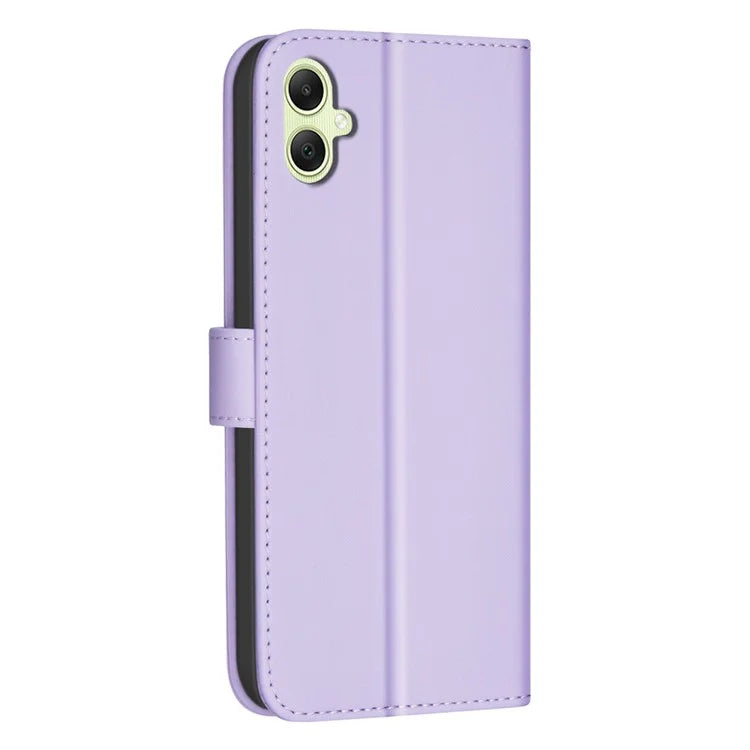 BINFEN COLOR BF34 for Samsung Galaxy A06 Case Wallet PU Leather Cover Square Grid Pattern