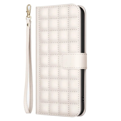BINFEN COLOR BF34 for Samsung Galaxy A06 Case Wallet PU Leather Cover Square Grid Pattern