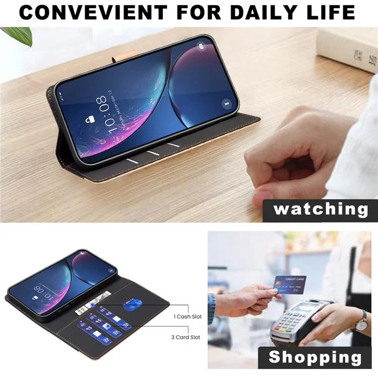 BINFEN COLOR BF33 Case for Samsung Galaxy A06 Case Phone Leather Cover RFID Blocking