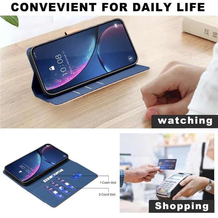 BINFEN COLOR BF33 Case for Samsung Galaxy A06 Case Phone Leather Cover RFID Blocking