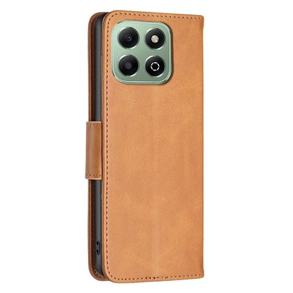 For Honor X6b 4G Case Solid Color PU Leather Wallet Stand Phone Cover