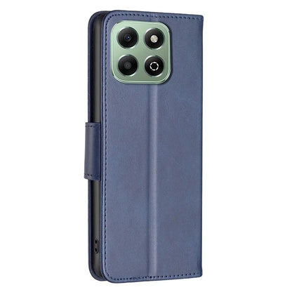 For Honor X6b 4G Case Solid Color PU Leather Wallet Stand Phone Cover