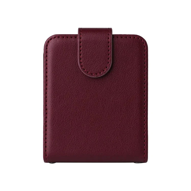 For Samsung Galaxy Z Flip6 5G Case PU Leather Card Holder Folding Phone Cover