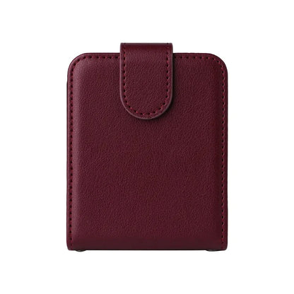 For Samsung Galaxy Z Flip6 5G Case PU Leather Card Holder Folding Phone Cover