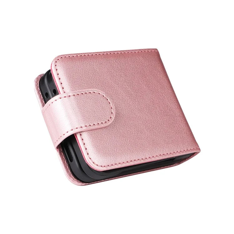 For Samsung Galaxy Z Flip6 5G Case PU Leather Card Holder Folding Phone Cover