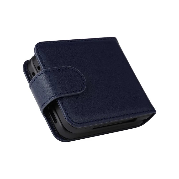 For Samsung Galaxy Z Flip6 5G Case PU Leather Card Holder Folding Phone Cover