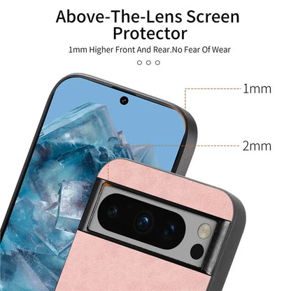 For Google Pixel 8 Pro Leather Back Case Compatible with MagSafe Skin-Touch Phone Cover
