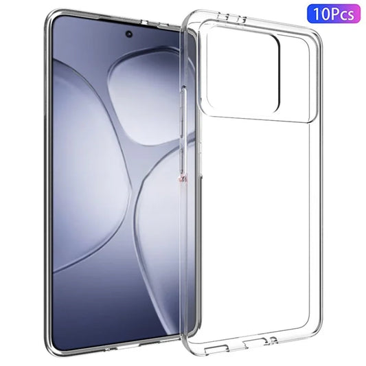 10Pcs / Pack For Xiaomi Redmi K70 Ultra Case TPU Crystal Clear Phone Cover Watermark-Free