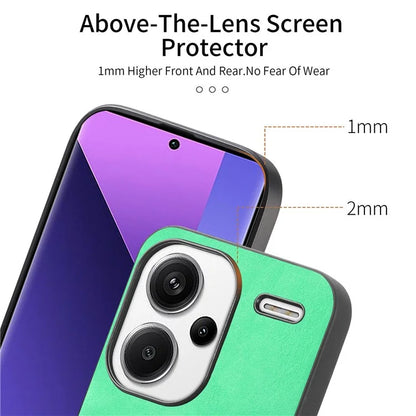 For Xiaomi Redmi Note 13 Pro+ 5G Leather Back Case Compatible with MagSafe Skin-Touch Phone Cover