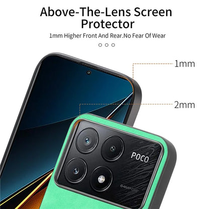For Xiaomi Poco X6 Pro 5G  /  Redmi K70E 5G Leather Back Case Compatible with MagSafe Skin-Touch Phone Cover