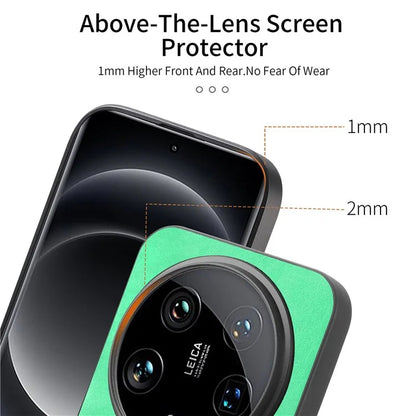 For Xiaomi 14 Ultra Leather Back Case Compatible with MagSafe Skin-Touch Phone Cover