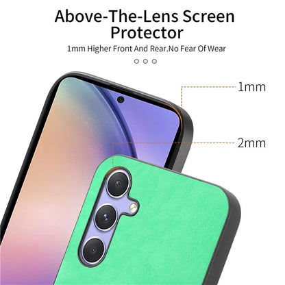 For Samsung Galaxy A54 5G Leather Back Case Compatible with MagSafe Skin-Touch Phone Cover
