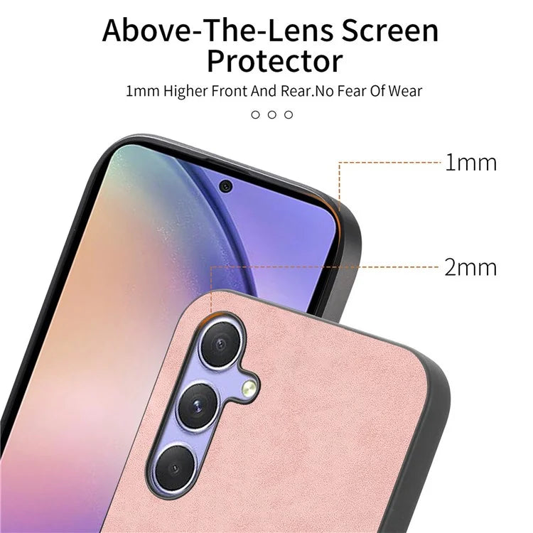 For Samsung Galaxy A54 5G Leather Back Case Compatible with MagSafe Skin-Touch Phone Cover