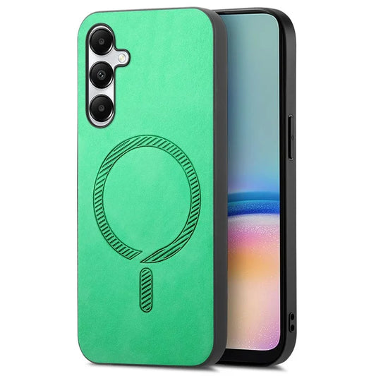 For Samsung Galaxy A05s 4G Leather Back Case Compatible with MagSafe Skin-Touch Phone Cover