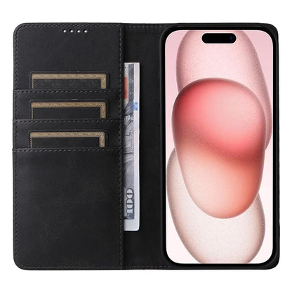 For iPhone 15 Wallet Case RFID Blocking Leather Phone Cover Stand View