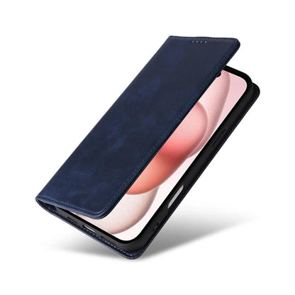 For iPhone 15 Wallet Case RFID Blocking Leather Phone Cover Stand View