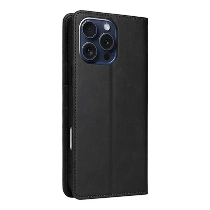 For iPhone 15 Pro Case RFID Blocking Phone Leather Cover Magnetic Closing