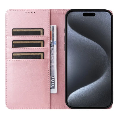 For iPhone 15 Pro Case RFID Blocking Phone Leather Cover Magnetic Closing