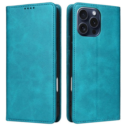 For iPhone 15 Pro Case RFID Blocking Phone Leather Cover Magnetic Closing