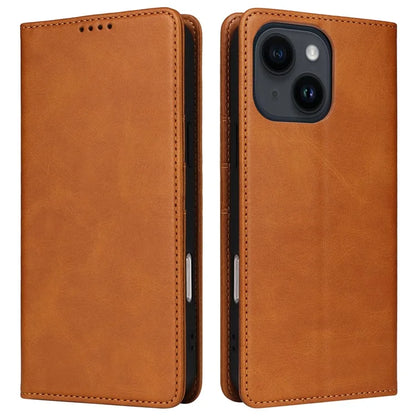 For iPhone 14 / 13 Case RFID Blocking PU Leather Phone Wallet Cover