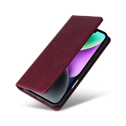 For iPhone 14 / 13 Case RFID Blocking PU Leather Phone Wallet Cover