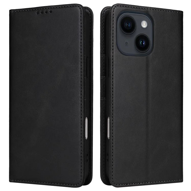 For iPhone 14 / 13 Case RFID Blocking PU Leather Phone Wallet Cover