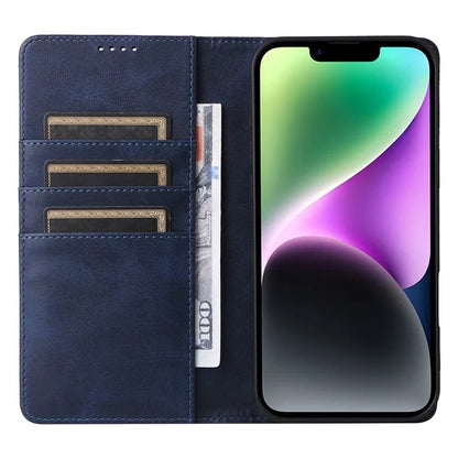 For iPhone 14 / 13 Case RFID Blocking PU Leather Phone Wallet Cover