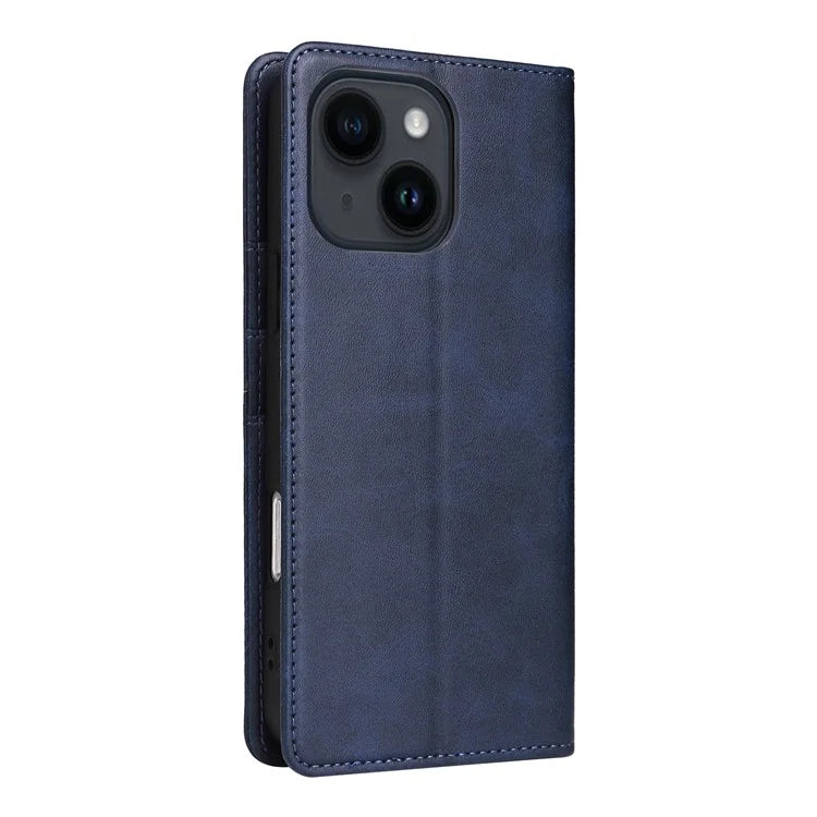 For iPhone 14 / 13 Case RFID Blocking PU Leather Phone Wallet Cover