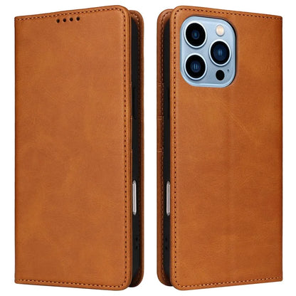 For iPhone 13 Pro Max Leather Case RFID Blocking Wallet Magnetic Closing Cover