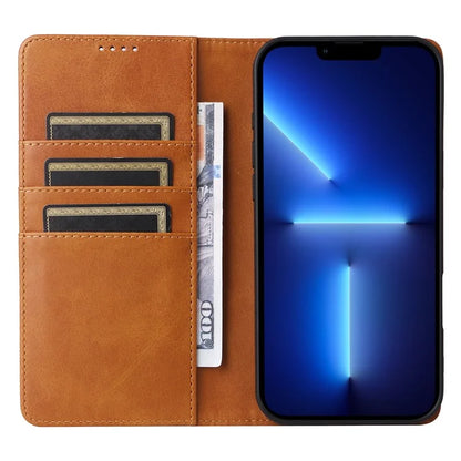 For iPhone 13 Pro Max Leather Case RFID Blocking Wallet Magnetic Closing Cover