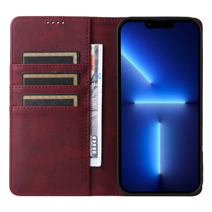 For iPhone 13 Pro Max Leather Case RFID Blocking Wallet Magnetic Closing Cover
