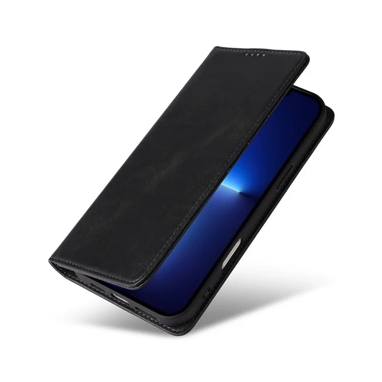 For iPhone 13 Pro Max Leather Case RFID Blocking Wallet Magnetic Closing Cover