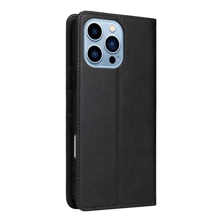 For iPhone 13 Pro Max Leather Case RFID Blocking Wallet Magnetic Closing Cover