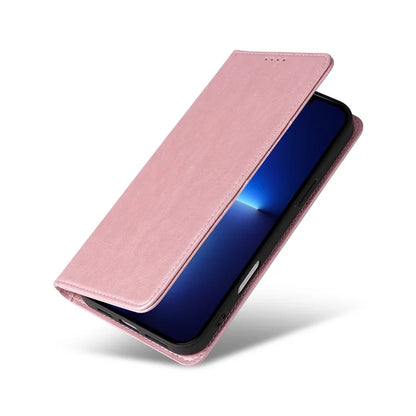 For iPhone 13 Pro Max Leather Case RFID Blocking Wallet Magnetic Closing Cover