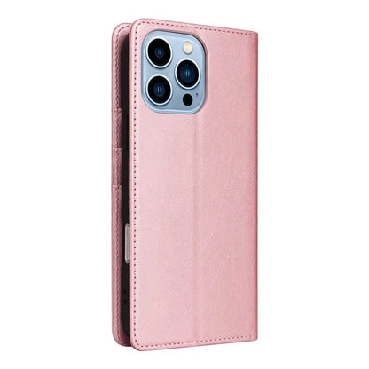 For iPhone 13 Pro Max Leather Case RFID Blocking Wallet Magnetic Closing Cover