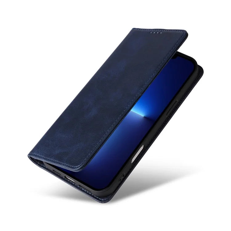 For iPhone 13 Pro Max Leather Case RFID Blocking Wallet Magnetic Closing Cover