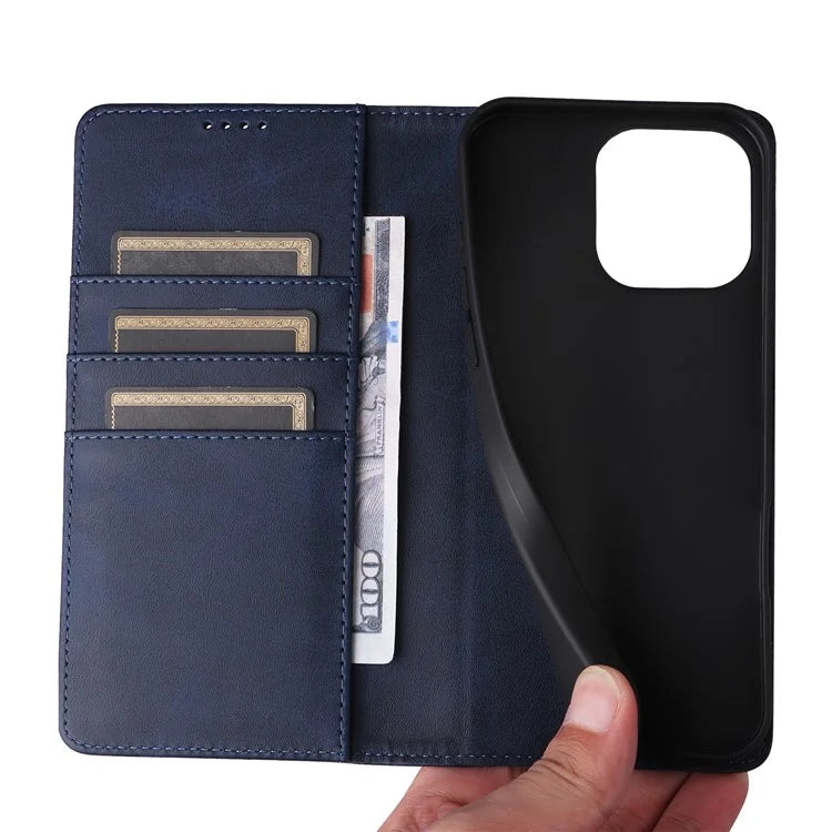 For iPhone 13 Pro Max Leather Case RFID Blocking Wallet Magnetic Closing Cover
