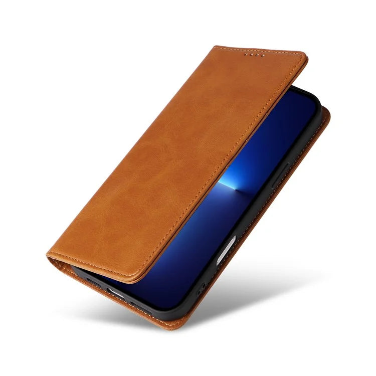 For iPhone 13 Pro Leather Case RFID Blocking Card Slots Wallet Phone Cover