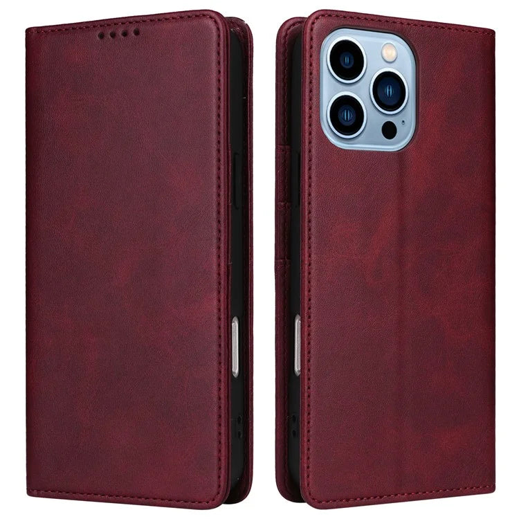 For iPhone 13 Pro Leather Case RFID Blocking Card Slots Wallet Phone Cover