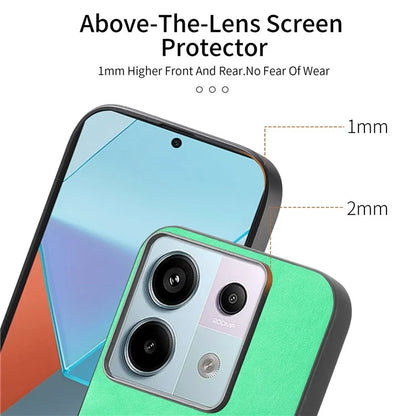 B1 For Xiaomi Poco X6 5G / Redmi Note 13 Pro 5G Leather Back Case Compatible with MagSafe Skin-Touch Phone Cover