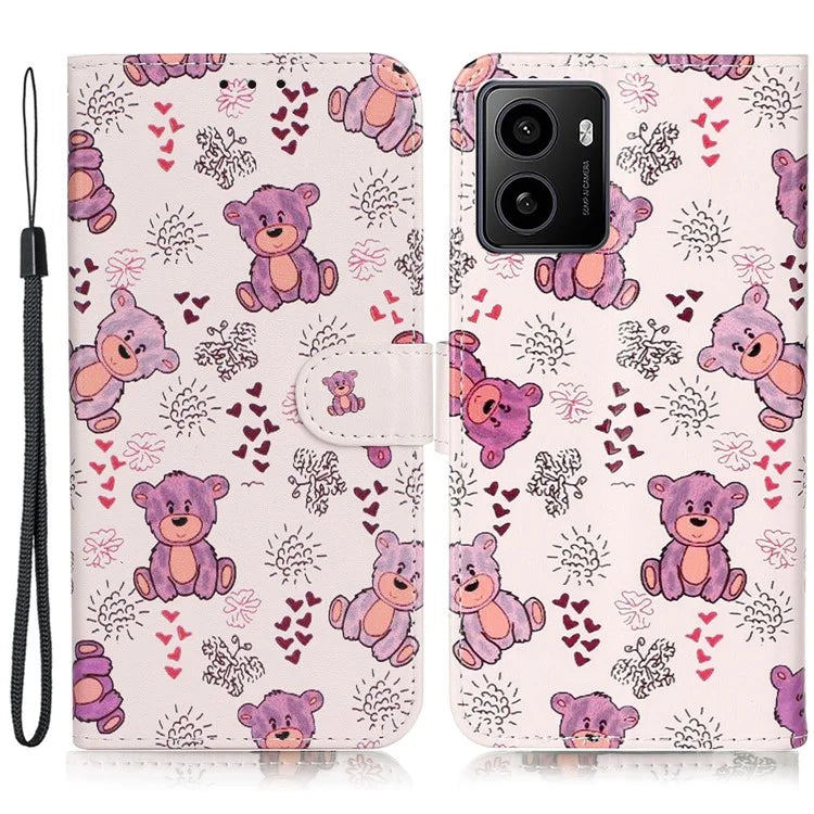 For HMD Pulse / Pulse+ Case Pattern Leather Phone Cover with Card Holder