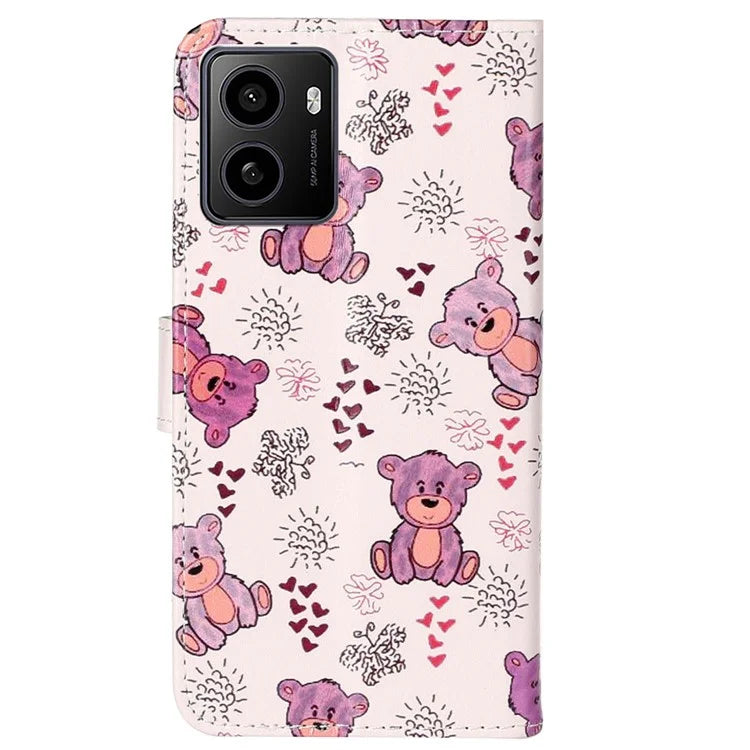 For HMD Pulse / Pulse+ Case Pattern Leather Phone Cover with Card Holder