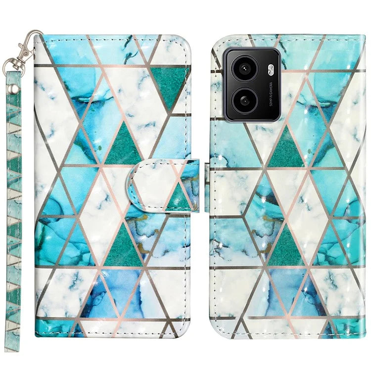 For HMD Pulse / Pulse+ Case 3D Pattern Printed Phone Leather Phone Cover
