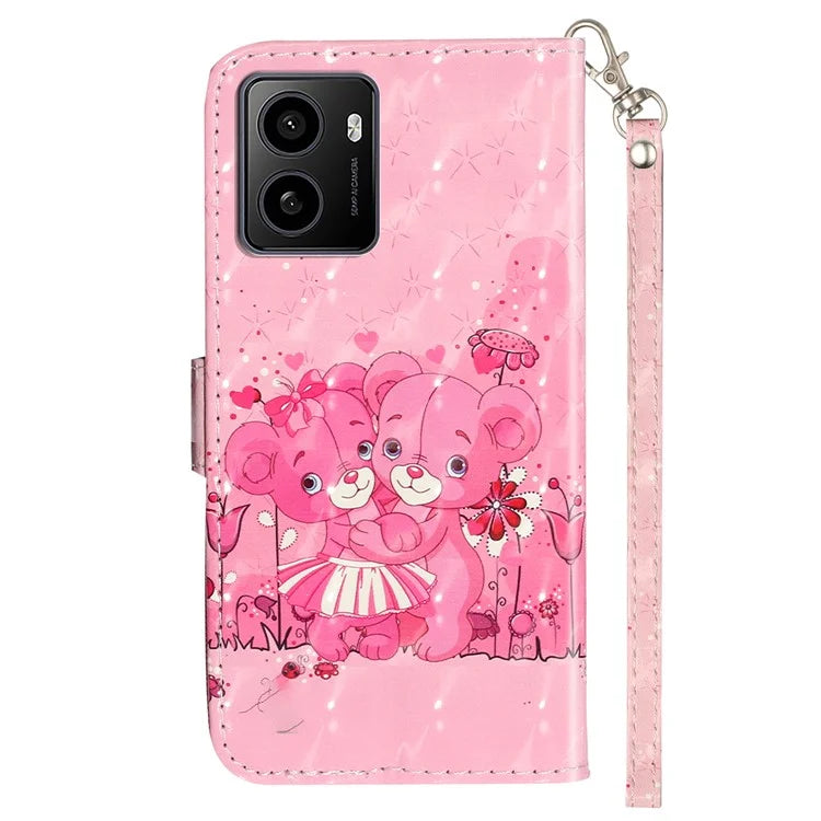 For HMD Pulse / Pulse+ Case 3D Pattern Printed Phone Leather Phone Cover