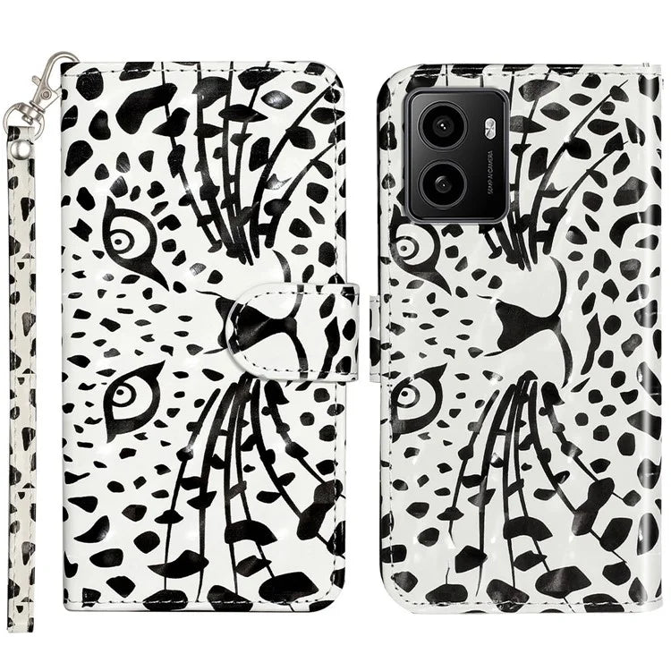 For HMD Pulse / Pulse+ Case 3D Pattern Printed Phone Leather Phone Cover