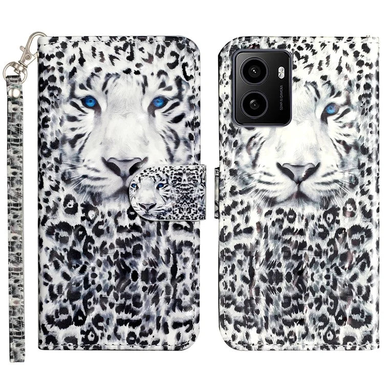 For HMD Pulse / Pulse+ Case 3D Pattern Printed Phone Leather Phone Cover
