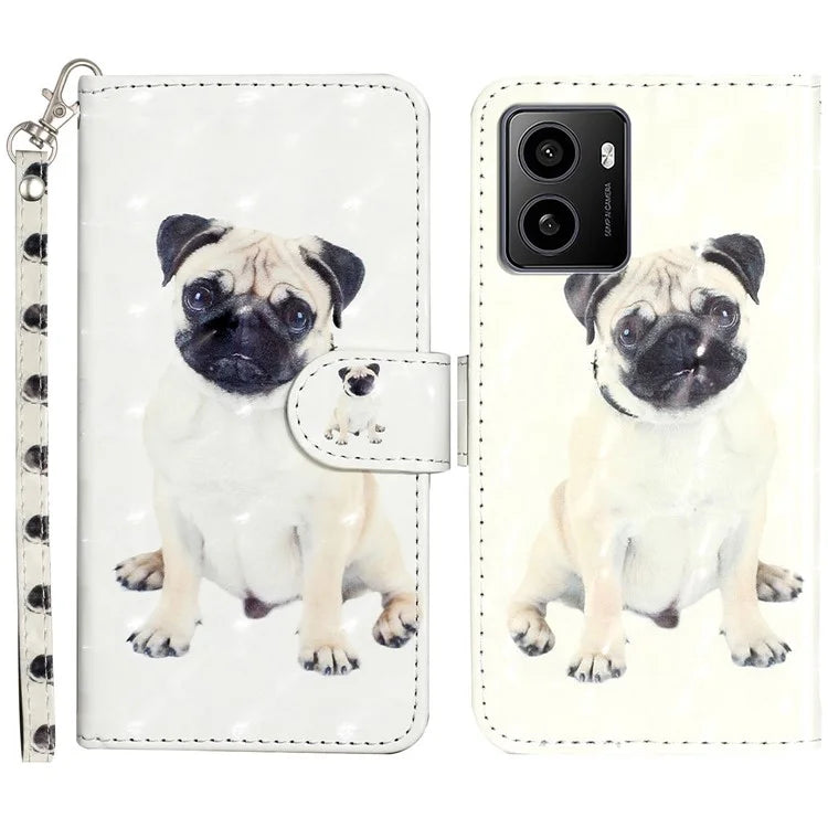 For HMD Pulse / Pulse+ Case 3D Pattern Printed Phone Leather Phone Cover