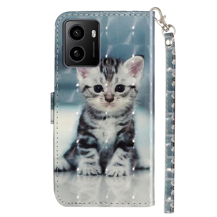 For HMD Pulse / Pulse+ Case 3D Pattern Printed Phone Leather Phone Cover