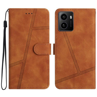 For HMD Pulse / Pulse+ Case Flip Leather Retro Phone Cover Lines Imprinted