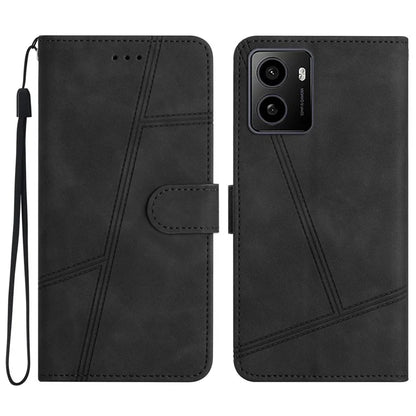 For HMD Pulse / Pulse+ Case Flip Leather Retro Phone Cover Lines Imprinted